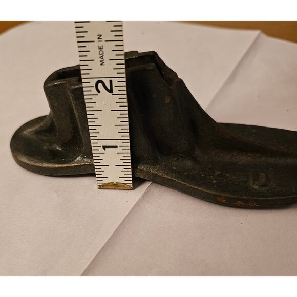 Vintage Cast Iron Cobblers Childs Shoe Form Mold #5 Stamp Primitive (gg273) - Picture 9 of 9